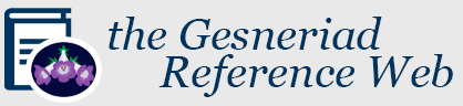 Gesneriad Reference Web